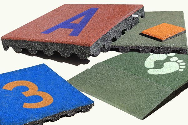 AtmaSafePlay playground tiles colors and designs